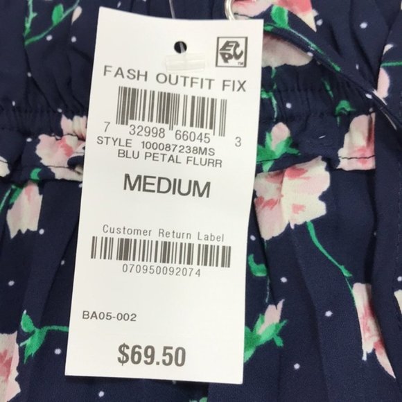 Maison Jules Floral-Print Pleated Midi Skirt - Picture 6 of 7